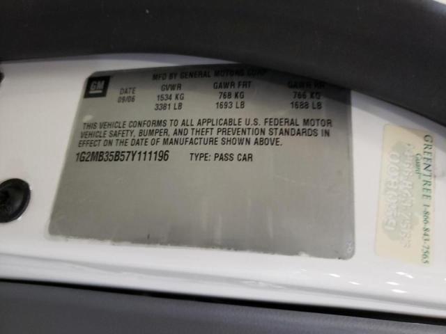 Photo 10 from auction – 2007 PONTIAC SOLSTICE with VIN 1G2MB35B57Y111196