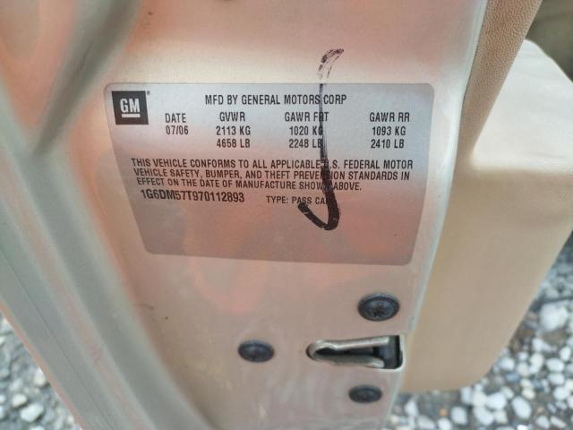 Photo 10 from auction – 2007 CADILLAC CTS with VIN 1G6DM57T970112893