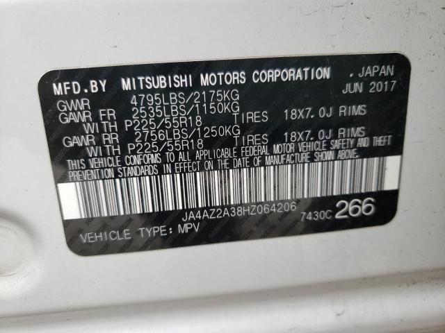 Photo 10 from auction – 2017 MITSUBISHI OUTLANDER with VIN JA4AZ2A38HZ064206