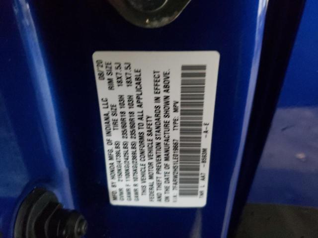 Photo 10 from auction – 2020 HONDA CR-V EX with VIN 7FARW2H51LE019667