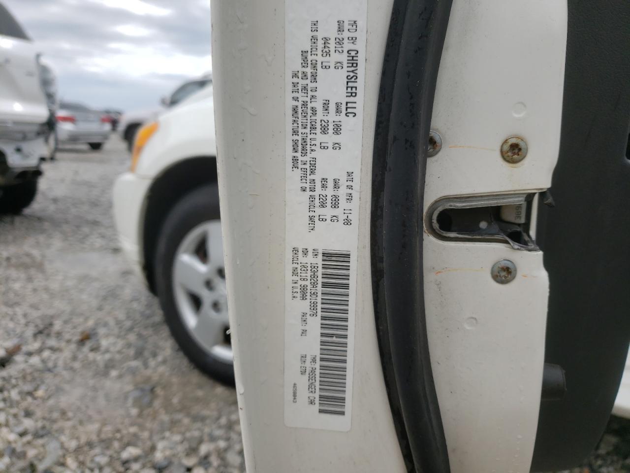 Photo 10 from auction – 2009 DODGE CALIBER SE with VIN 1B3HB28A19D199976