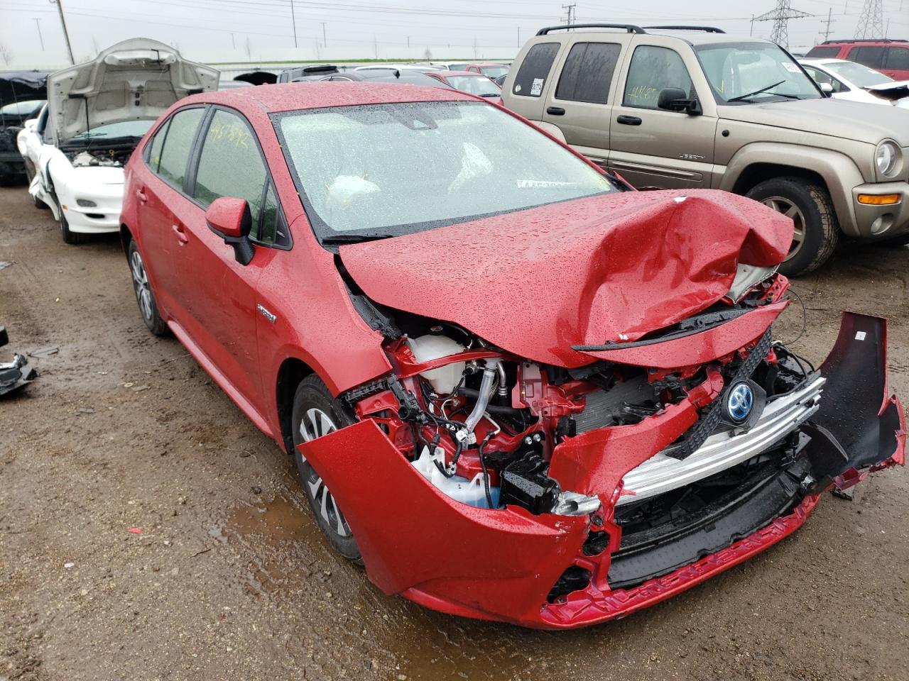 TOYOTA COROLLA 2020 with VIN JTDEBRBE0LJ000480 - Photo from auction