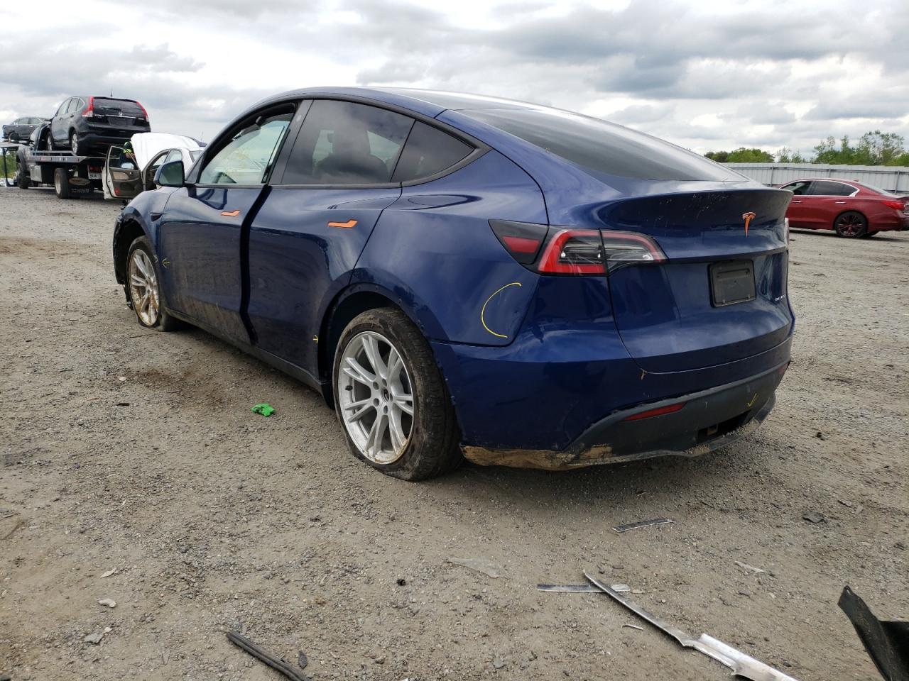 Photo 3 from auction – 2021 TESLA MODEL Y with VIN 5YJYGAEE1MF121426