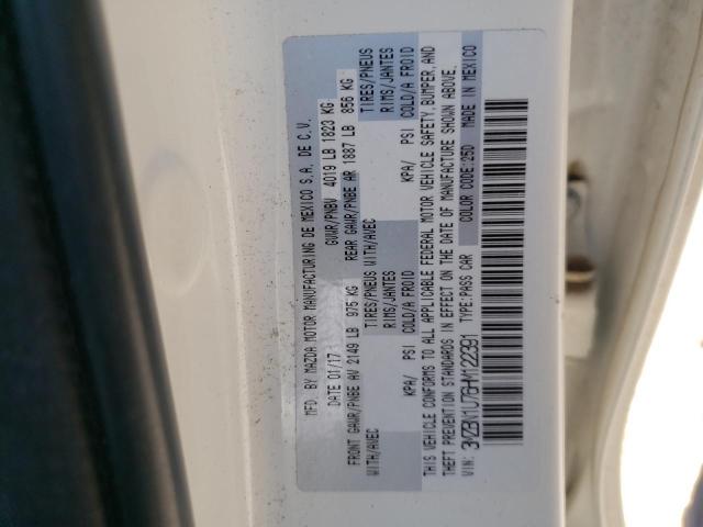 Photo 10 from auction – 2017 MAZDA 3 SPORT with VIN 3MZBN1U76HM122391