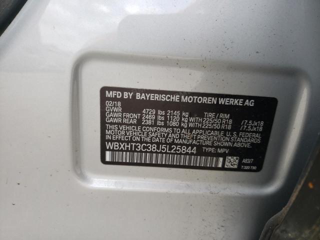 Photo 10 from auction – 2018 BMW X1 XDRIVE2 with VIN WBXHT3C38J5L25844