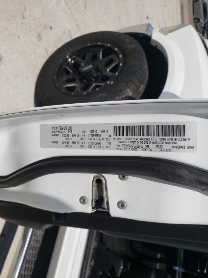 Photo 10 from auction – 2015 RAM 2500 LARAM with VIN 3C6UR5NL6FG628812