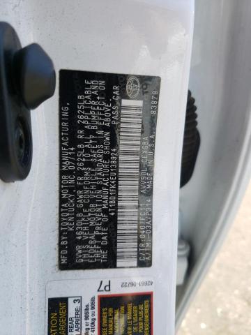 Photo 10 from auction – 2014 TOYOTA CAMRY HYBR with VIN 4T1BD1FK4EU138924