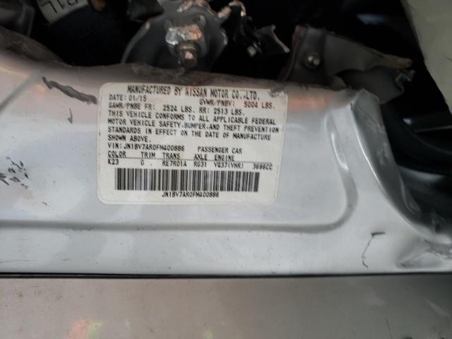 Photo 10 from auction – 2015 INFINITI Q50 BASE with VIN JN1BV7AR0FM400886