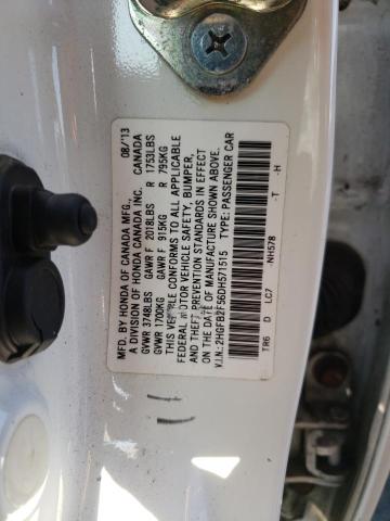 Photo 10 from auction – 2013 HONDA CIVIC LX with VIN 2HGFB2F56DH571515