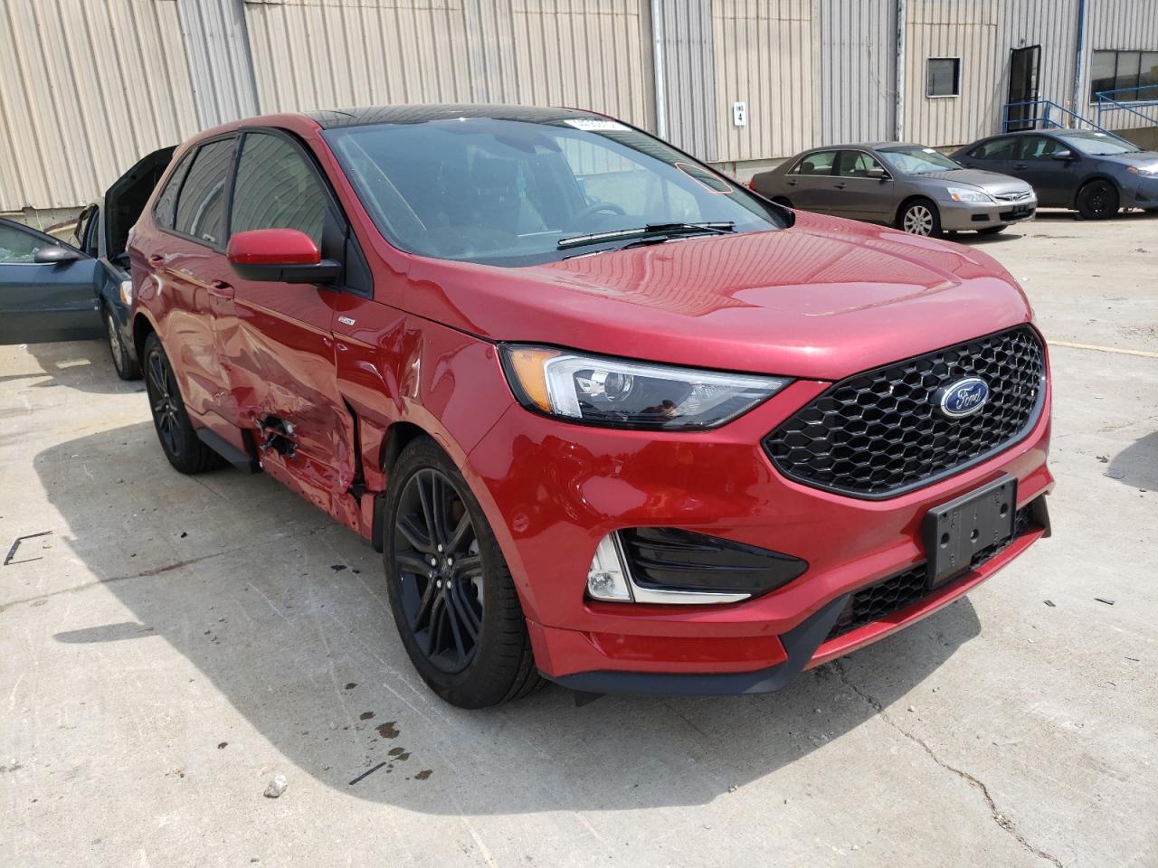 FORD EDGE SEL 2022 with VIN 2FMPK4J98NBA01086 - Photo from auction