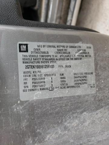 Photo 10 from auction – 2008 GMC SIERRA K15 with VIN 2GTEK190981256100