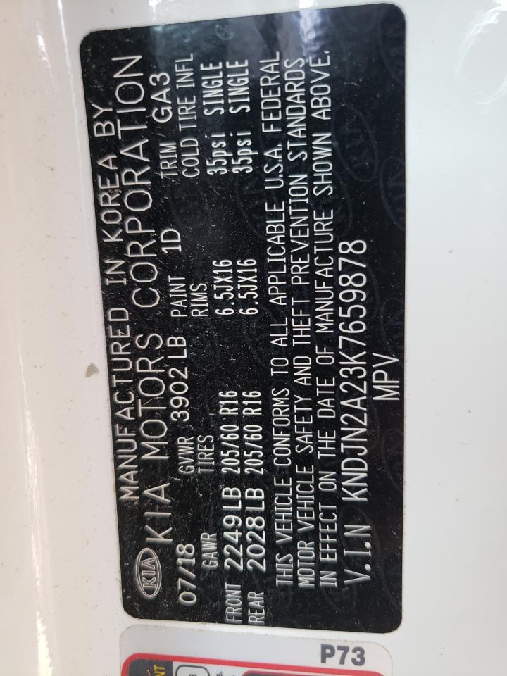 Photo 10 from auction – 2019 KIA SOUL with VIN KNDJN2A23K7659878