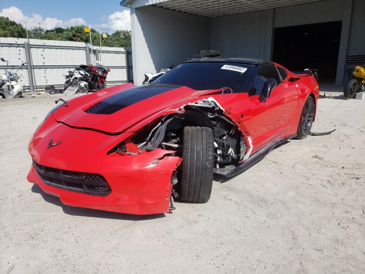 Photo 2 from auction – 2016 CHEVROLET CORVETTE S with VIN 1G1YM2D7XG5120100