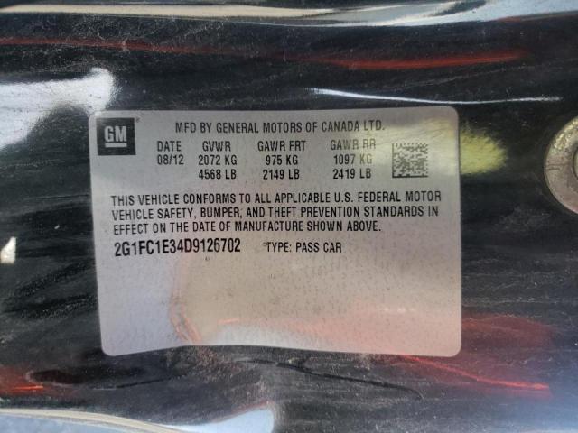 Photo 10 from auction – 2013 CHEVROLET CAMARO LT with VIN 2G1FC1E34D9126702