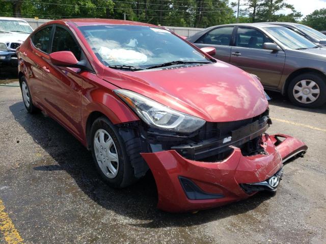 HYUNDAI ELANTRA SE 2016 with VIN 5NPDH4AE2GH688155 - Photo from auction