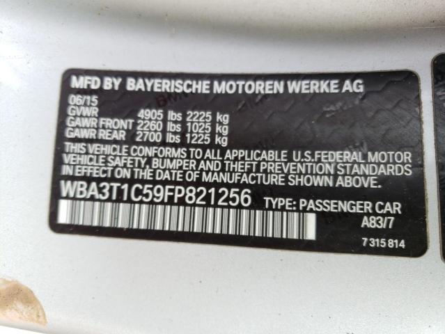 Photo 10 from auction – 2015 BMW 428 XI SUL with VIN WBA3T1C59FP821256