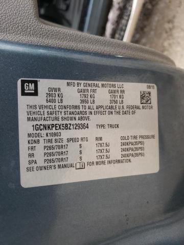 Photo 10 from auction – 2011 CHEVROLET SILVERADO with VIN 1GCNKPEX5BZ129364