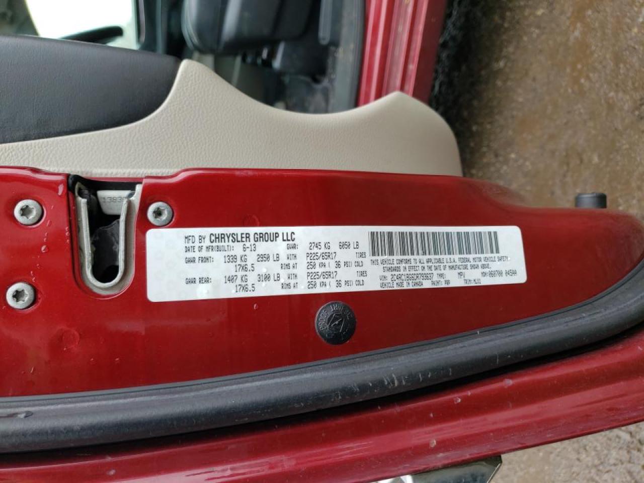 Photo 20 from auction – 2015 CHRYSLER TOWN & CTY with VIN 2C4RC1BG6DR793637