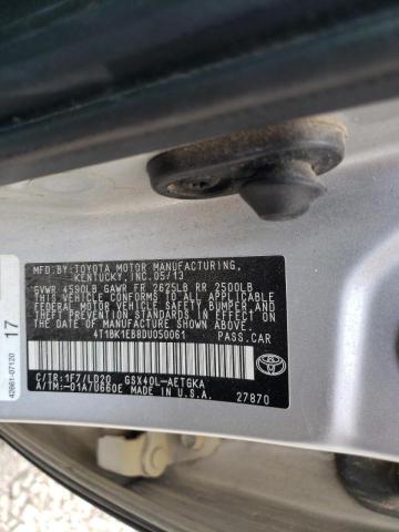 Photo 10 from auction – 2013 TOYOTA AVALON BAS with VIN 4T1BK1EB8DU050061