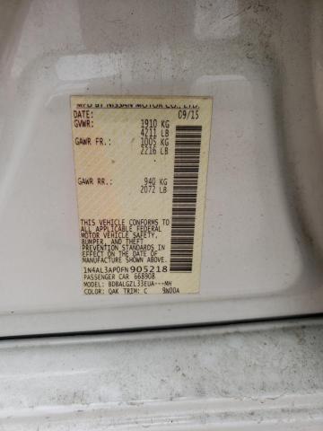 Photo 10 from auction – 2015 NISSAN ALTIMA 2.5 with VIN 1N4AL3AP0FN905218