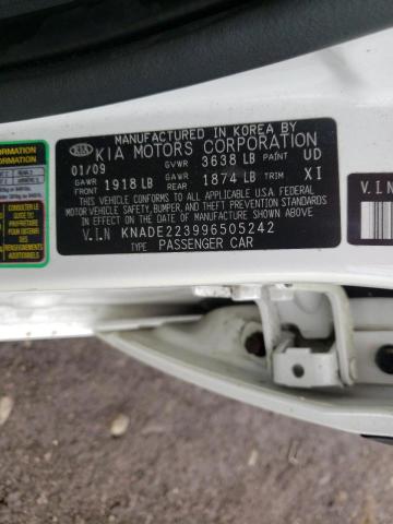 Photo 10 from auction – 2009 KIA RIO BASE with VIN KNADE223996505242