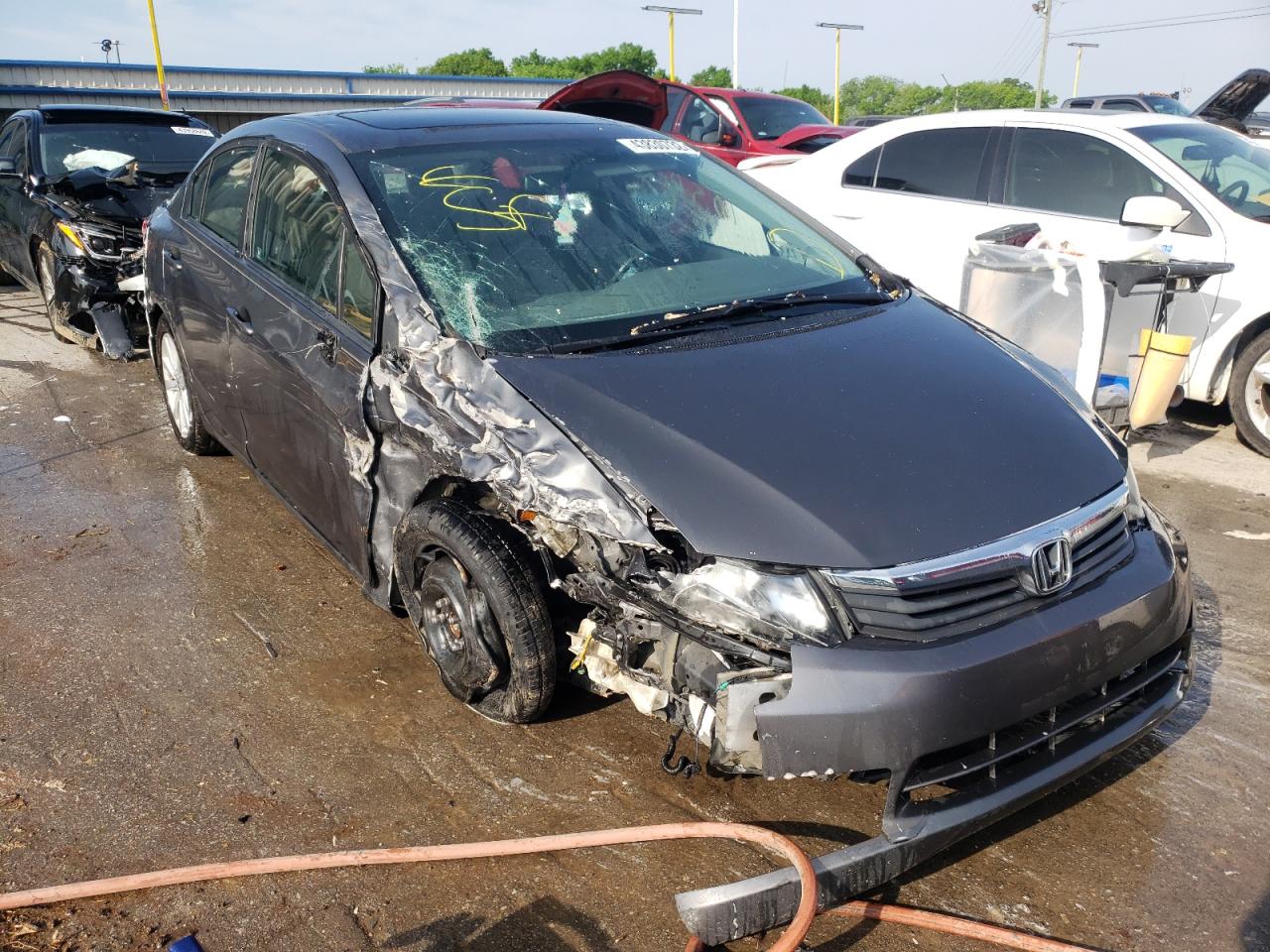 HONDA CIVIC EXL 2012 with VIN 2HGFB2F91CH508713 - Photo from auction