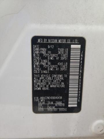 Photo 10 from auction – 2013 INFINITI QX56 with VIN JN8AZ2NE4D9040436