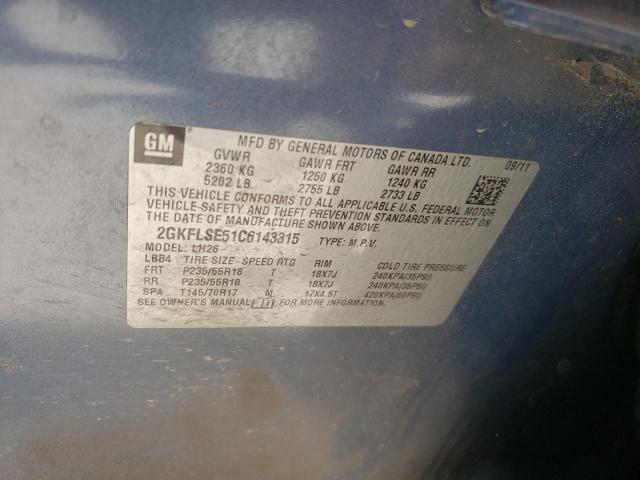 Photo 10 from auction – 2012 GMC TERRAIN SL with VIN 2GKFLSE51C6143315