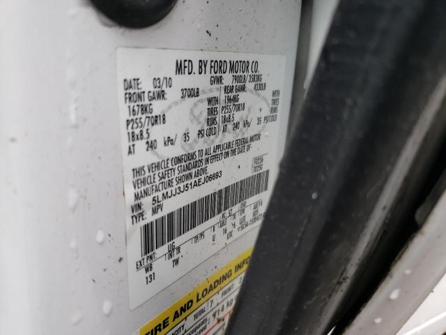 Photo 10 from auction – 2010 LINCOLN NAVIGATOR with VIN 5LMJJ3J51AEJ06693