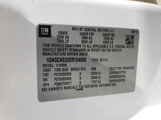 Photo 10 from auction – 2014 CHEVROLET SUBURBAN C with VIN 1GNSCKE02ER154000