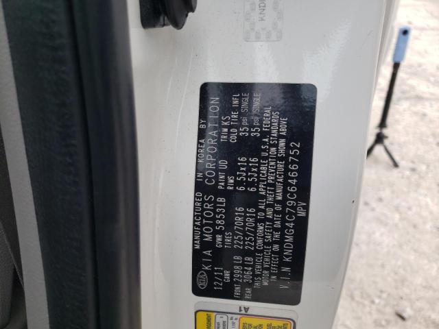 Photo 10 from auction – 2012 KIA SEDONA LX with VIN KNDMG4C79C6466752