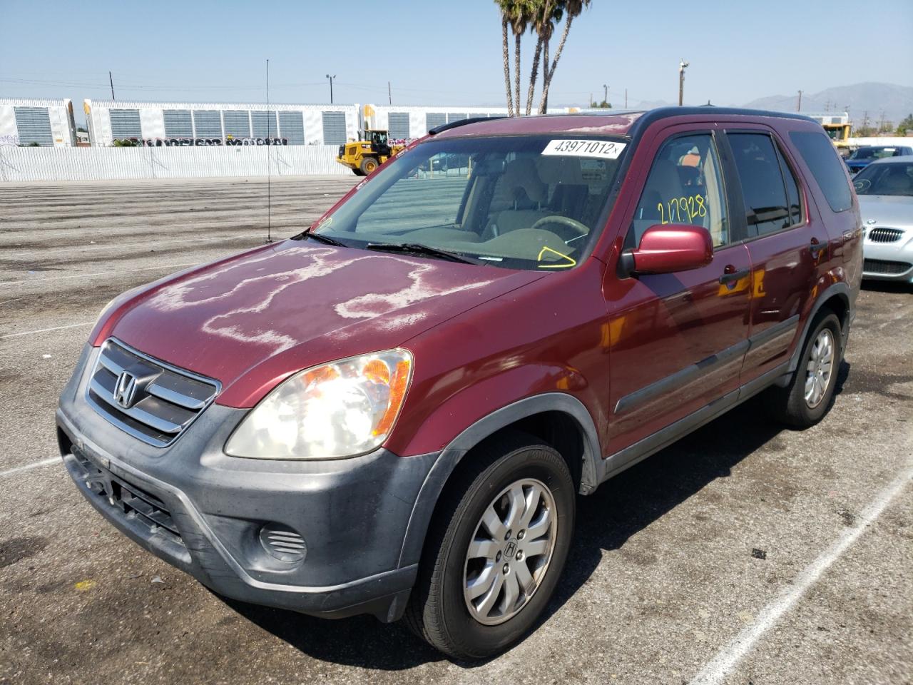 Photo 2 from auction – 2006 HONDA CR-V EX with VIN JHLRD68866C022362