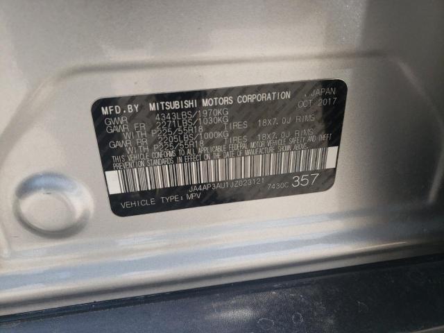 Photo 10 from auction – 2018 MITSUBISHI OUTLANDER with VIN JA4AP3AU1JZ023121
