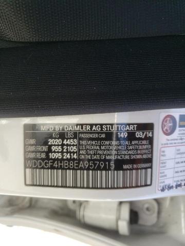Photo 10 from auction – 2014 MERCEDES-BENZ C 250 with VIN WDDGF4HB8EA957915
