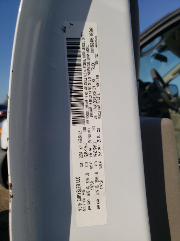 Photo 10 from auction – 2008 DODGE RAM 1500 S with VIN 1D7HA16K48J232174