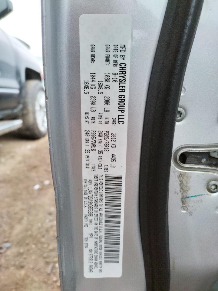 Photo 10 from auction – 2010 JEEP PATRIOT SP with VIN 1J4NT2GA3AD653286
