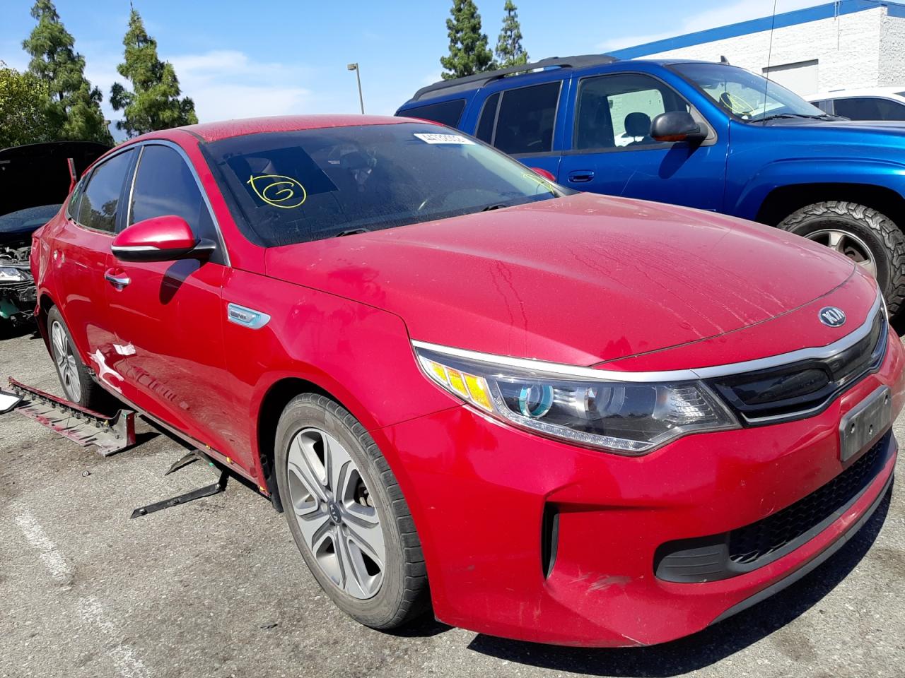 KIA OPTIMA HYB 2017 with VIN KNAGU4LC4H5006654 - Photo from auction