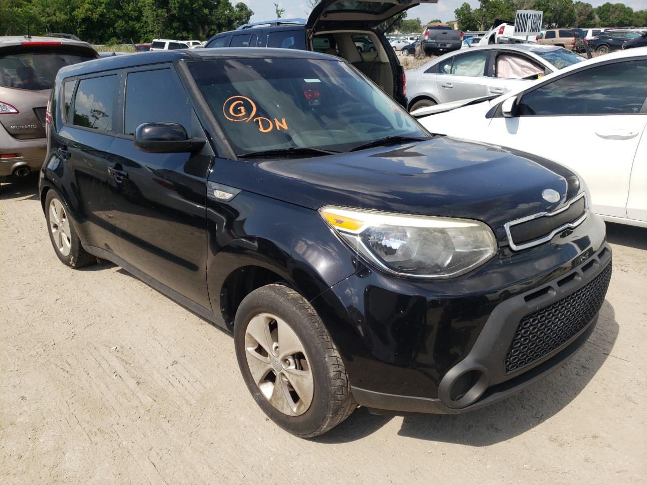 KIA SOUL 2014 with VIN KNDJN2A23E7058894 - Photo from auction