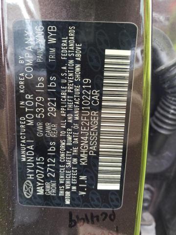 Photo 10 from auction – 2015 HYUNDAI GENESIS 3. with VIN KMHGN4JE2FU102219