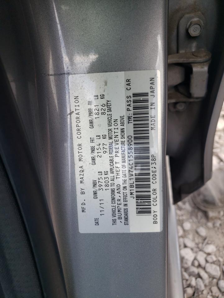 Photo 10 from auction – 2012 MAZDA 3 I with VIN JM1BL1V74C1558900