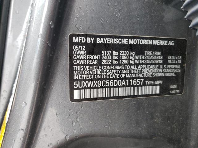 Photo 10 from auction – 2013 BMW X3 XDRIVE2 with VIN 5UXWX9C56D0A11657
