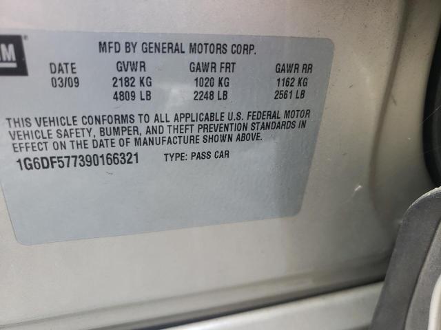 Photo 10 from auction – 2009 CADILLAC CTS with VIN 1G6DF577390166321