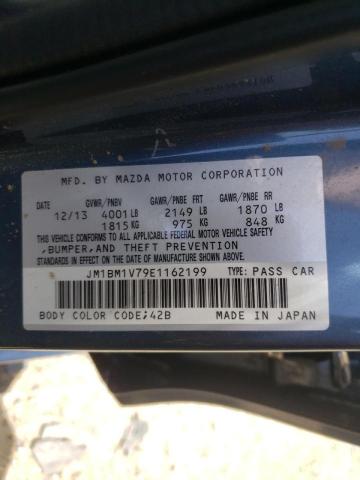 Photo 10 from auction – 2014 MAZDA 3 TOURING with VIN JM1BM1V79E1162199