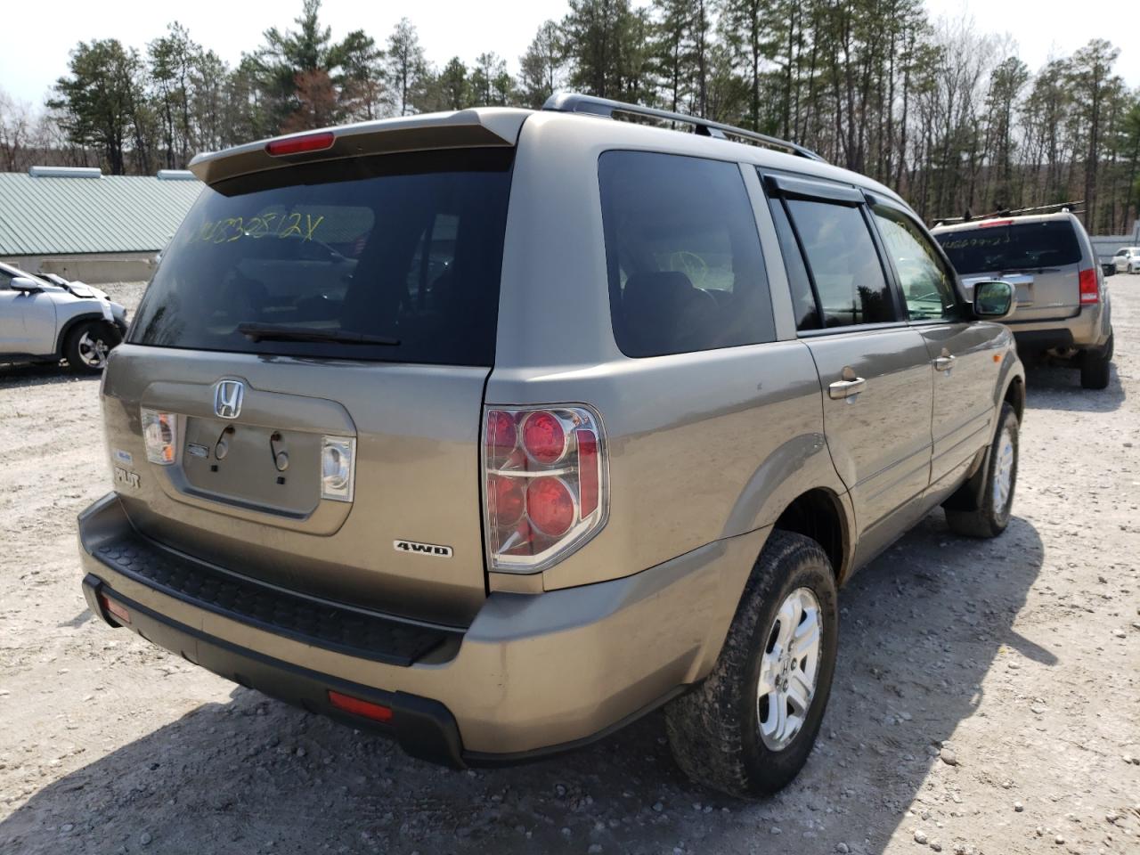 Photo 4 from auction – 2008 HONDA PILOT VP with VIN 5FNYF18258B006760