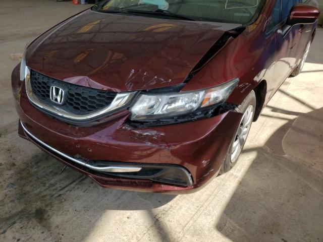 Photo 9 from auction – 2015 HONDA CIVIC LX with VIN 19XFB2F59FE067036