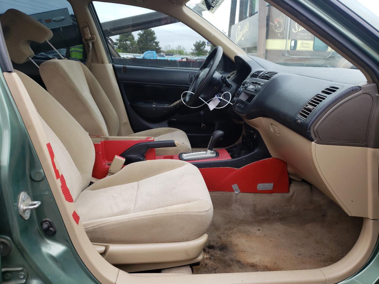 Photo 5 from auction – 2004 HONDA CIVIC DX with VIN 2HGES16454H613590