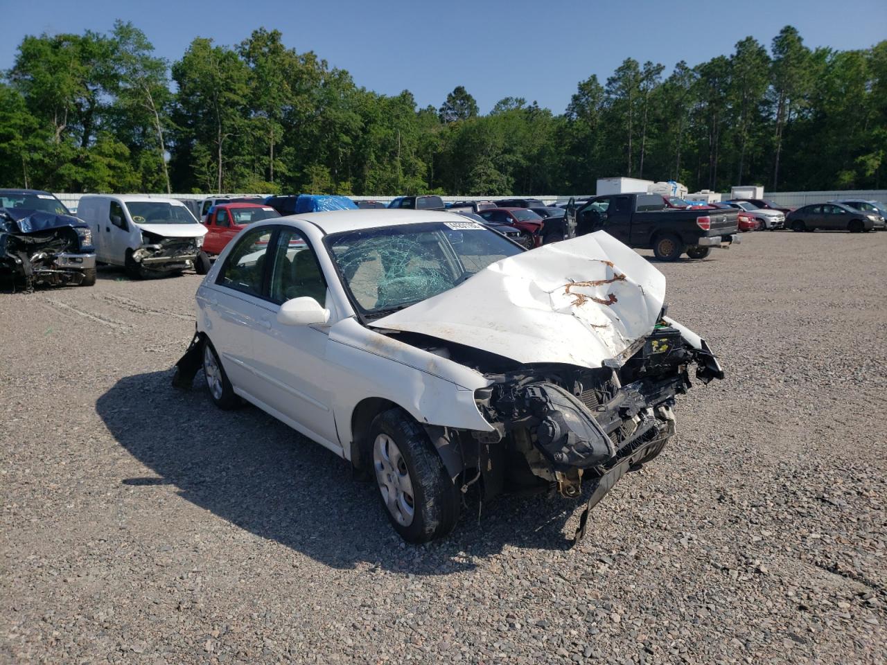 KIA SPECTRA EX 2007 with VIN KNAFE121075479960 - Photo from auction