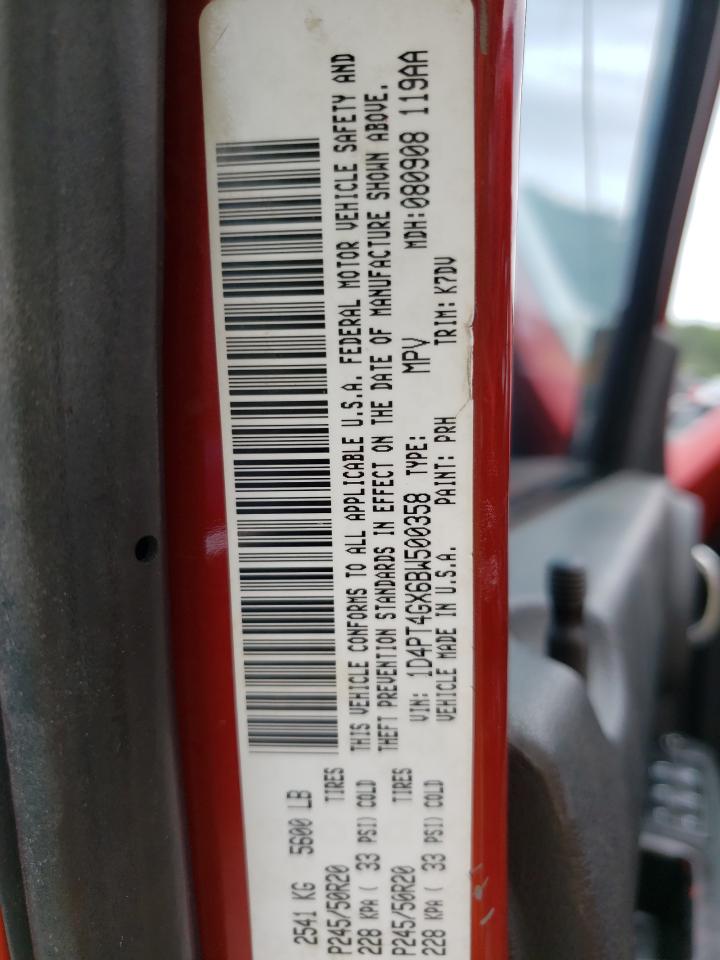 Photo 10 from auction – 2011 DODGE NITRO HEAT with VIN 1D4PT4GX6BW500358