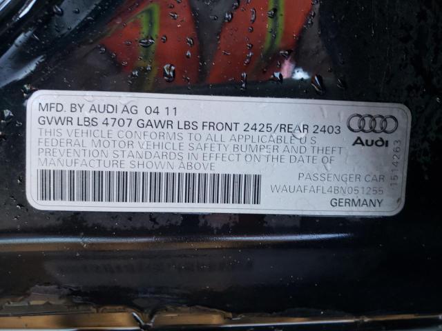 Фото 10 с аукциона – 2011 AUDI A4 PREMIUM с VIN WAUAFAFL4BN051255
