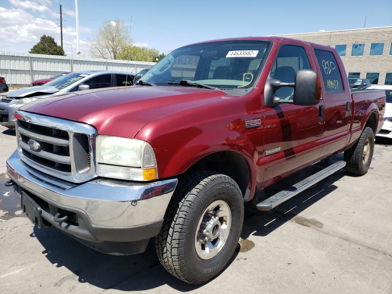 Photo 2 from auction – 2004 FORD F250 SUPER with VIN 1FTNW21P94EA39237